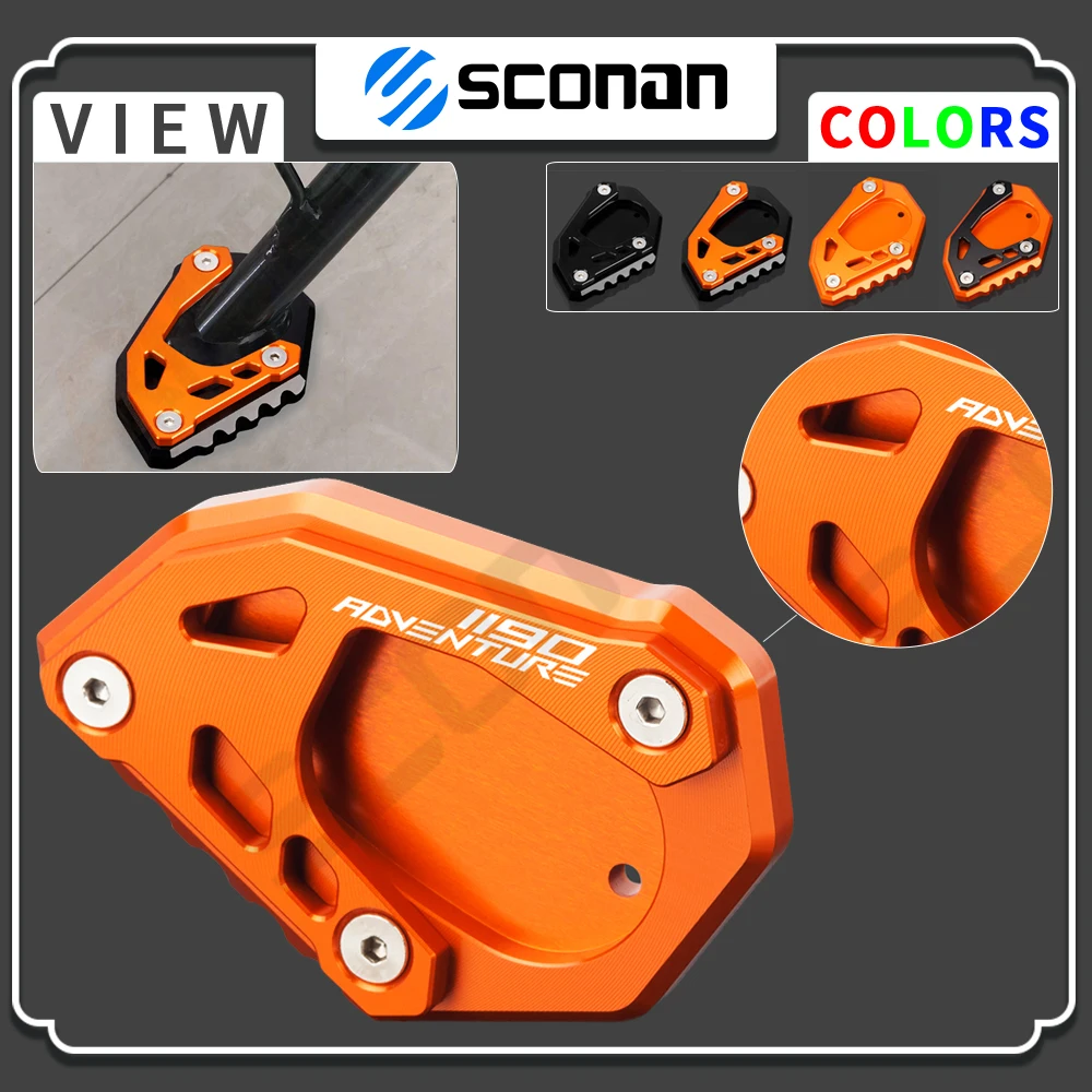 Per Ktm 1190 Adventure 1190 Adv 1190Adv 1190 Adventure Accessori Moto Cavalletto Estensione Pad Supporto Laterale Piastra Ingranditore