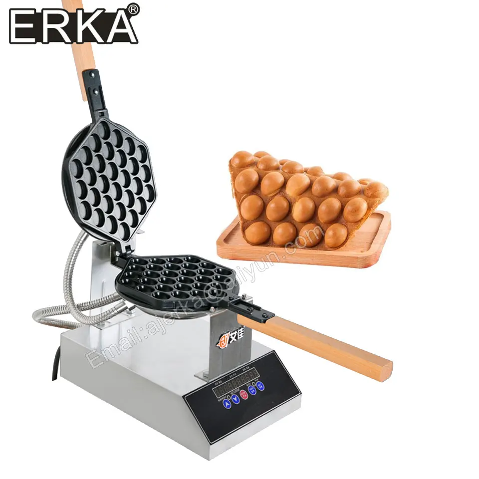Erka Direttamente Prezzo Di Fabbrica Elettrica Professionale Non-Bastone Bolla Egg Waffle Maker Soffio Di Stile Della Torta Forno Macchina 110V 220V