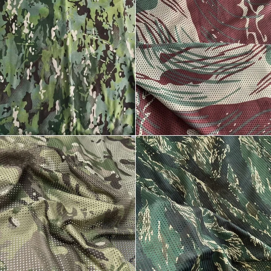 Mctp Desert Night Tiger Stripe Flecktarn Flora Camouflage Mesh Fabric Rhodesian Greenzone Maschera Di Stoffa Leggera Sciarpa Fai Da Te