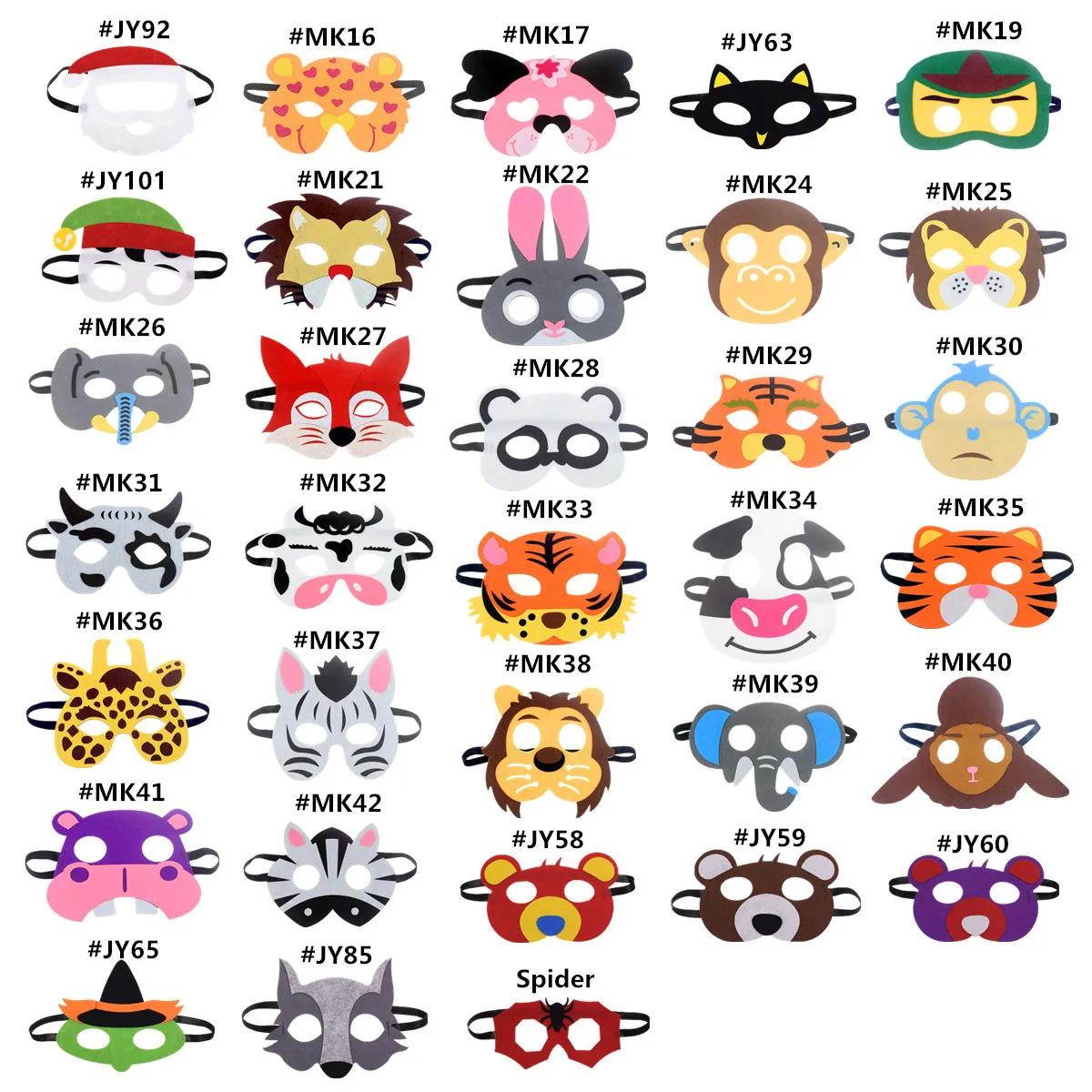 Maschere Cosplay Super Wolf Panda Animals Face Giraffa Tiger Mask Bambini Bambini Compleanno Costume Fai Da Te Masquerade Eye Mask Xmas