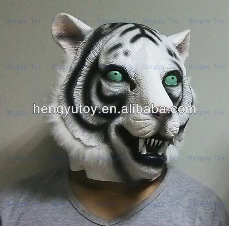 Vivid Fancy Costume Natale Capodanno Prop Maschera Tigre In Lattice