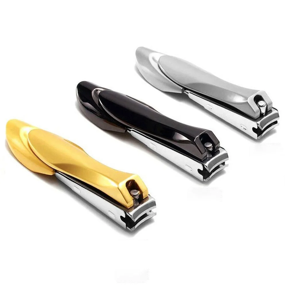 Luxury Anti Splash Nail Clipper Fingernail Toenail Cutter Manicure Pedicure Tools Bionics Design Nail Trimmer Forbici Per Cuticole