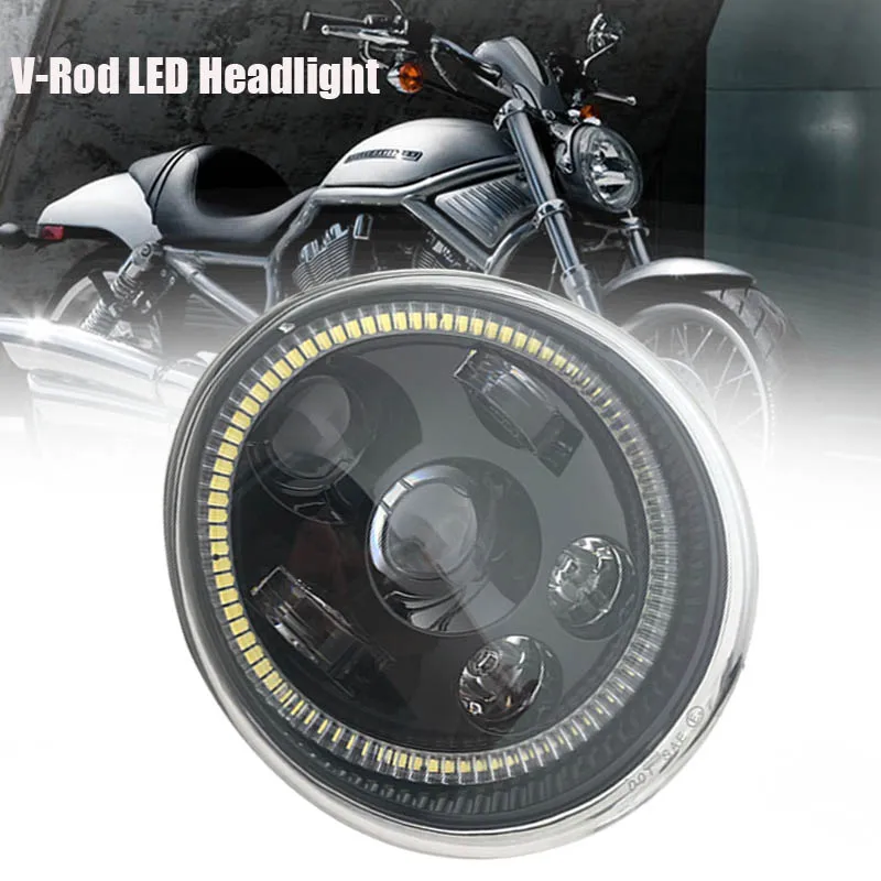 2019 Nuovo Per V Rod Moto Halo Faro Con Drl Per V-Rod Vrod Vrsca Vrsc Faro Vrsc/V-Rod Faro Principale