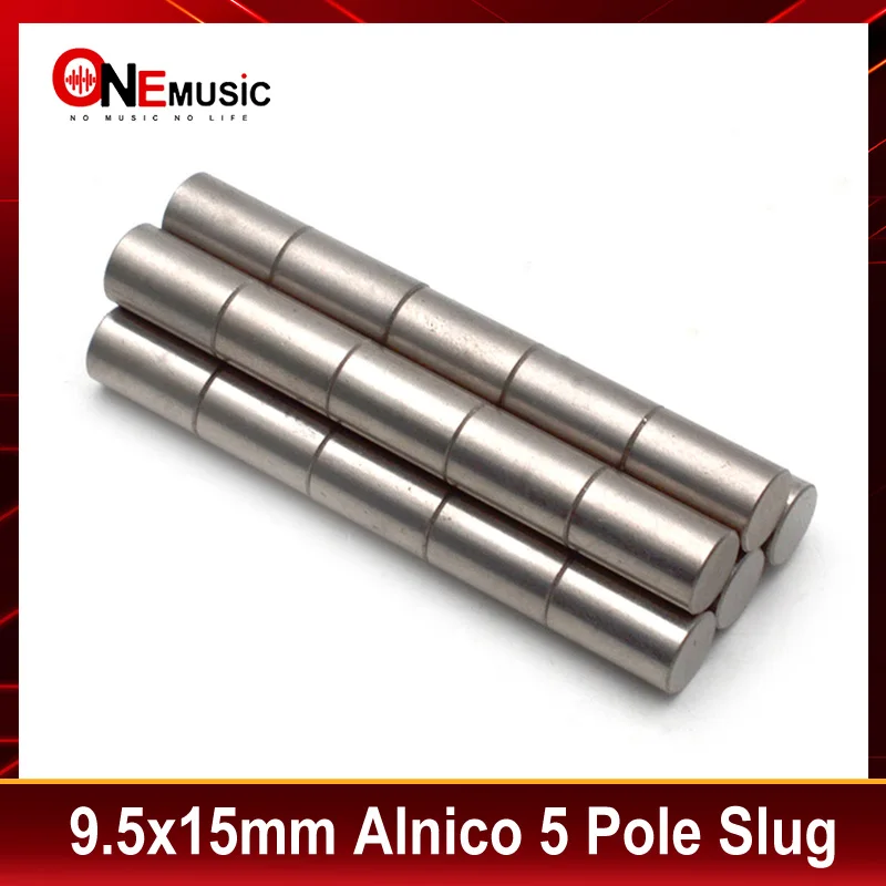 Alnico V Poleppiece Slug 9.5X15Mm Alnico 5 Chitarra Elettrica Bass Pickup Polepad Slug Pole Slug /Pickup Magnet Slug Rods