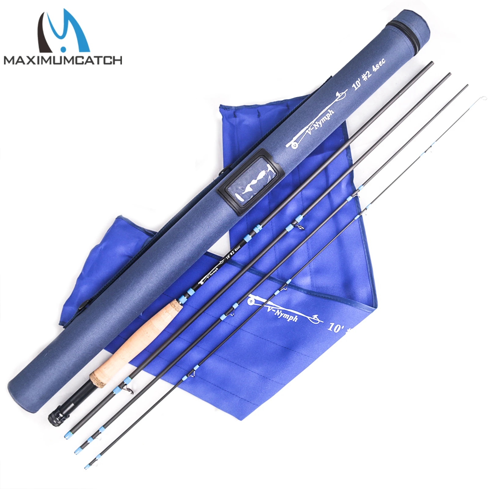 Maximumcatch 10/11Ft 2/3/4Wt 4Sec Canna Da Mosca Ninfa Sk24 Canna Da Pesca A Mosca Ninfa In Fibra Di Carbonio