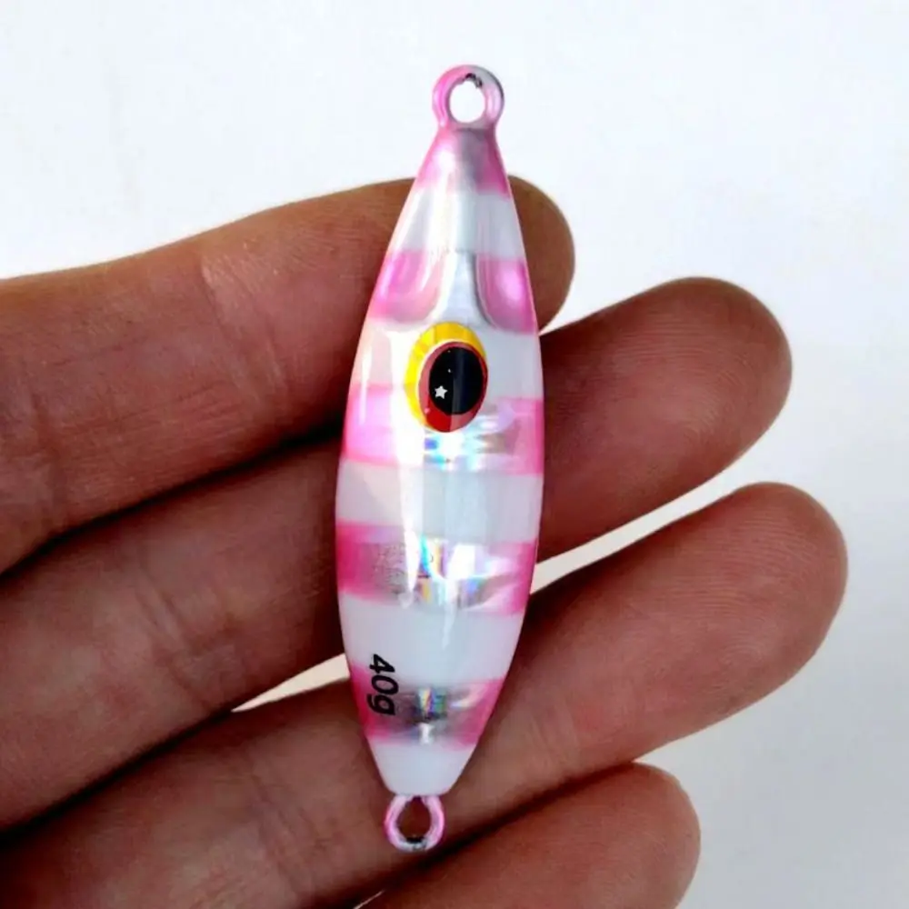 Nottilucente Slow Bee Jig Deep-Sea Plate 30G 40G 60G Jigging Fishing Lure Hard Bass Durevole Slow Pitch Jig Winter Sea Fishing