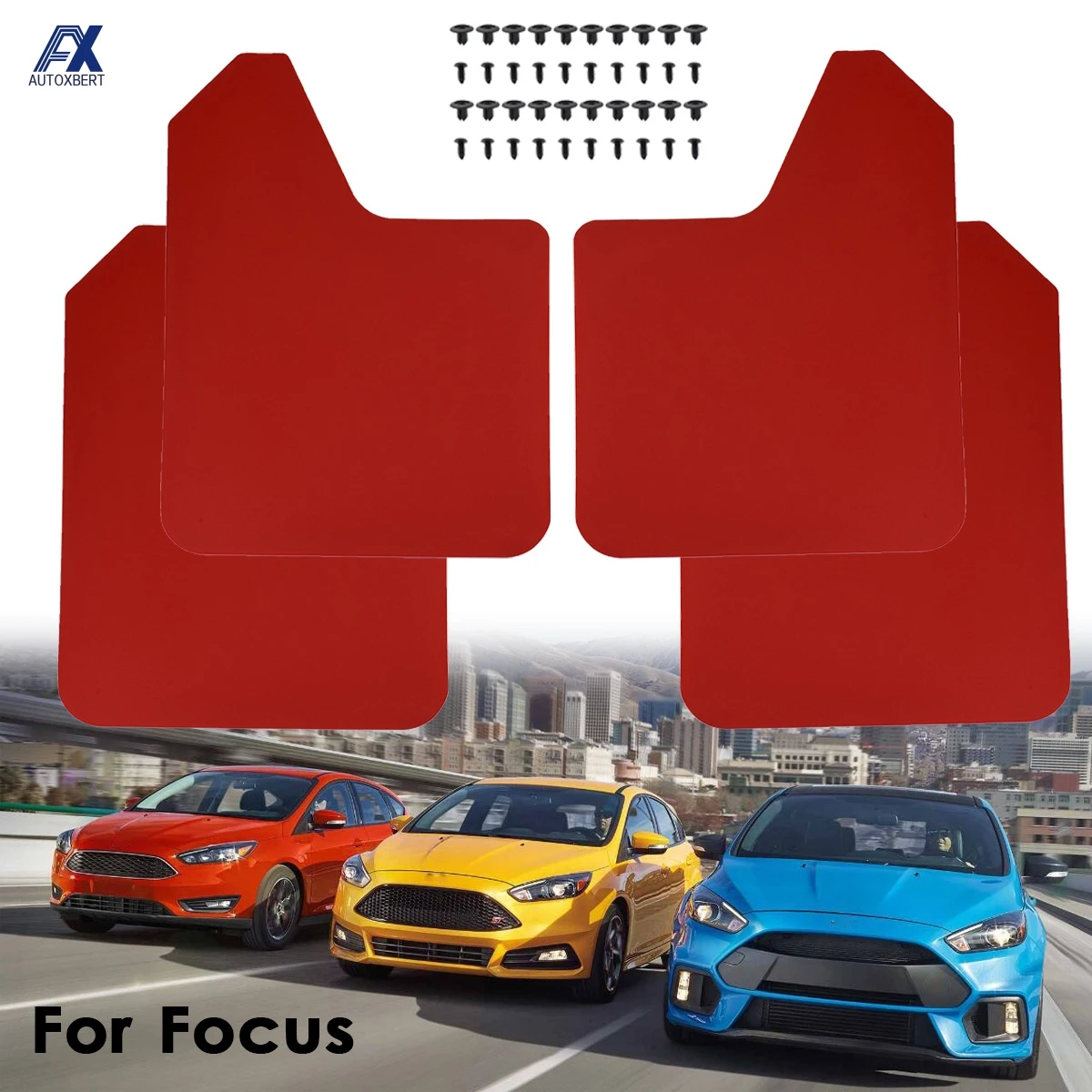 Per La Messa A Fuoco St Rs Se Mk2 Mk3 Mk3.5 Mk4 2 3 4 St170 St225 St250 Set Rosso Mud Flaps Paraspruzzi Paraspruzzi Parafanghi Fender Flares