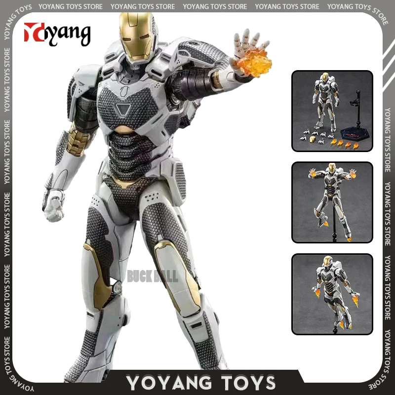 1/12 Iron Man Mk39 Anime Figure Ml Iron Man Decima Azione Figurine Anniversary Edition Silvery Iron Man Models Giocattoli Da Collezione Gk