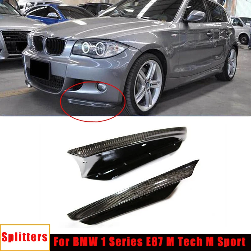 Per Bmw Serie 1 Paraurti Anteriore Splitter Labbra Grembiuli Flaps E87 M Tech M Sport Bumper 2007-2010