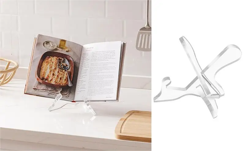 Espositore Per Ricette In Acrilico Portatile Espositore Per Libri Espositore Per Tablet Supporto Per Libri Aperto Supporto Per Libri Da Cucina Per La 
