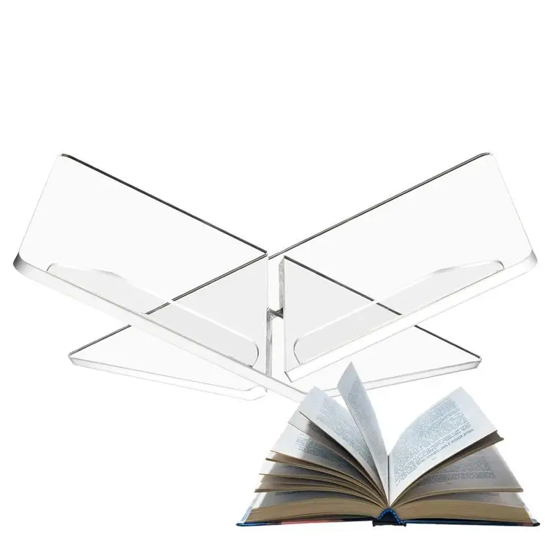 Porta Libri In Acrilico Libri Di Cucina Libri Di Testo Vetrina Libreria Trasparente A Forma Di X Espositore Per Libri Da Scrivania Trasparente Support