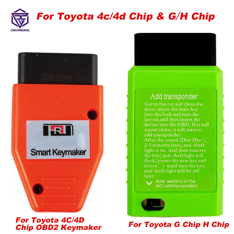 Strumento Di Programmazione Chiave A Distanza Obd Per Auto Smart Key Maker 4C/4D Chip & G/H Chip Key Programmer Device Accessori Per Auto Per Toyota