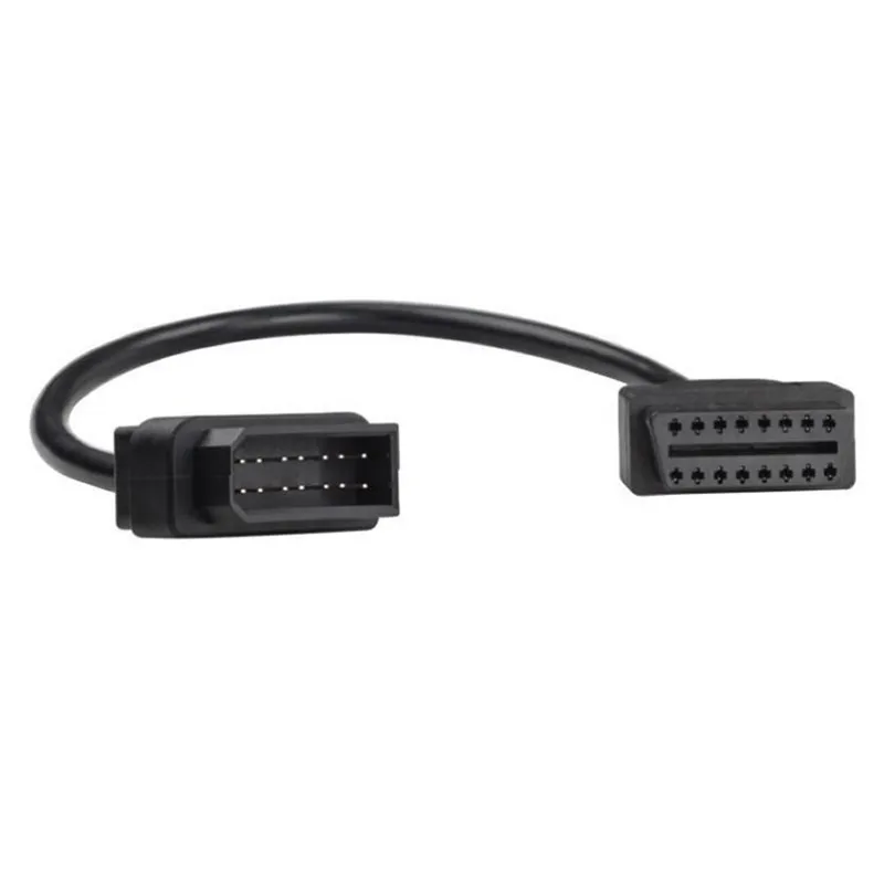 New Obd2 Cable For Nissan 14 Pin To 16 Pin Obd 2 Ii Cable Auto Car Diagnostic Tool Adapter Scan Connector Cable Promotion