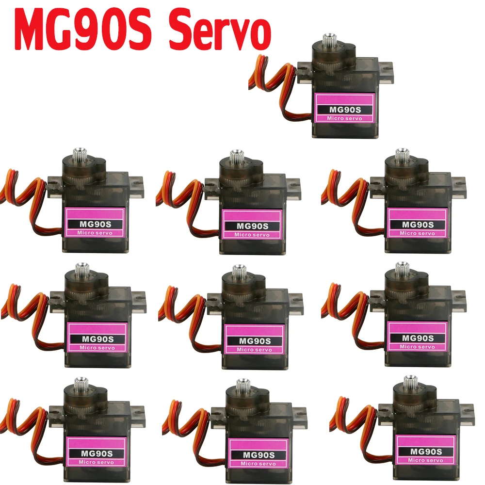 5/10 / Lot Mg90S Metal Gear Digital 9G Servo For Rc Helicopter Airplane Boat Car Mg90 For Wholesale
