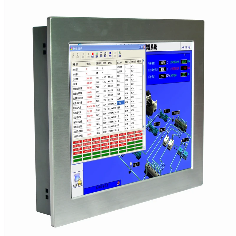 Supporto Ipc Windows Xp E Windows 7 Per Computer Pc Con Pannello Touch Screen Industriale Da 12.1"