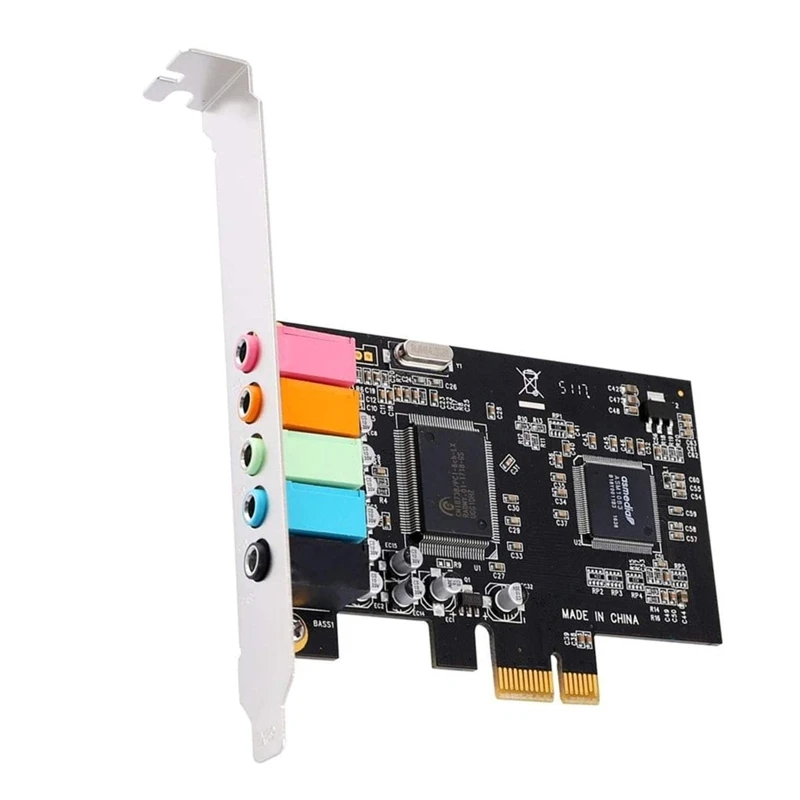 5.1 Scheda Audio Interna Per Pc Per Windows Xp/7/8/10, Scheda Stereo 3D Con Chip32/64 Bit Cmi8738 Pci Per Express So Qxnf