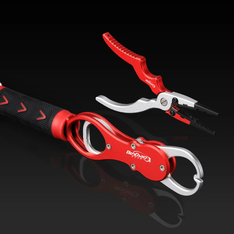 Pesce Lip Grip Pinze Di Pesca Set Scissor Rig Strumento Anti Slittamento Di Controllo Linea Di Divisione Cutter Hook Rimuovere Best In Lega Di Allumin