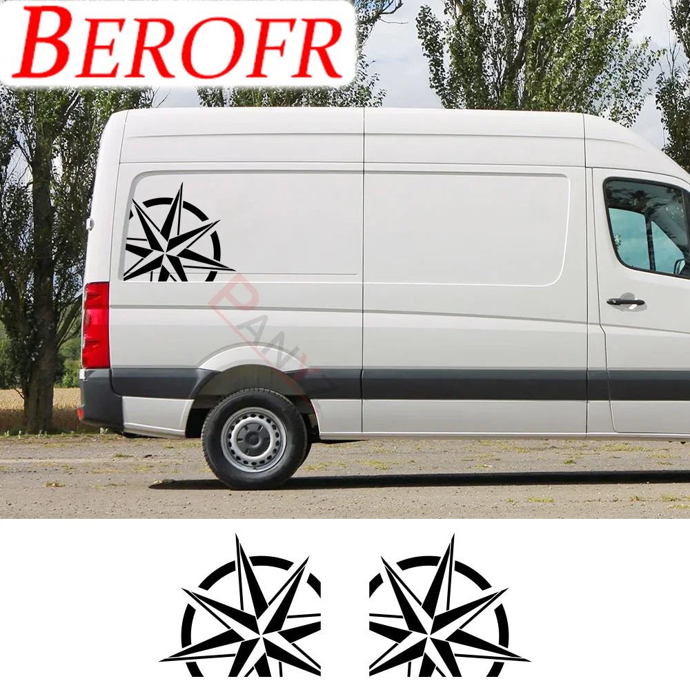 2 Pz/Lotto Adesivi Per Auto Strisce Per Camper Advanture Personalizzato Camper Van Grafica Decalcomanie In Vinile Per Volkswagen Vw Crafter Accessori