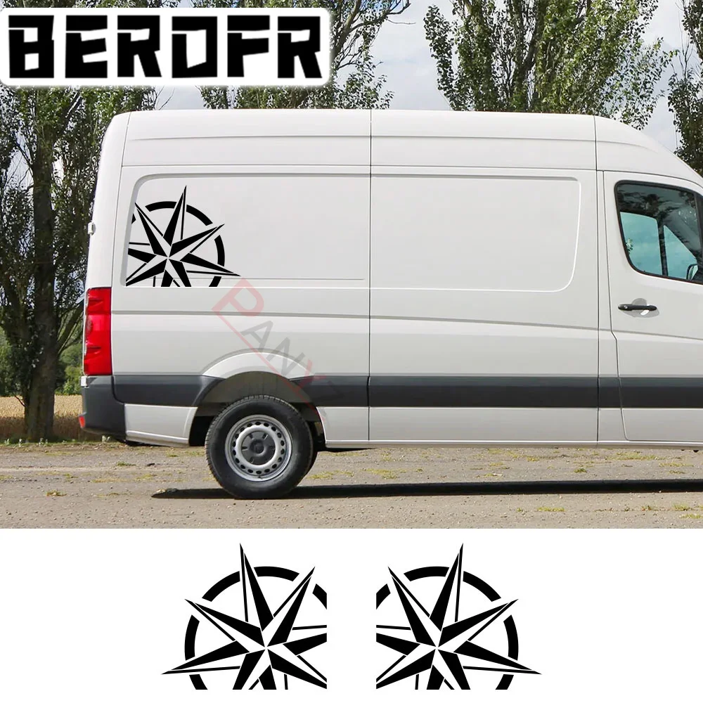2 Pz/Lotto Adesivi Per Auto Strisce Per Camper Advanture Personalizzato Camper Van Grafica Decalcomanie In Vinile Per Volkswagen Vw Crafter Accessori
