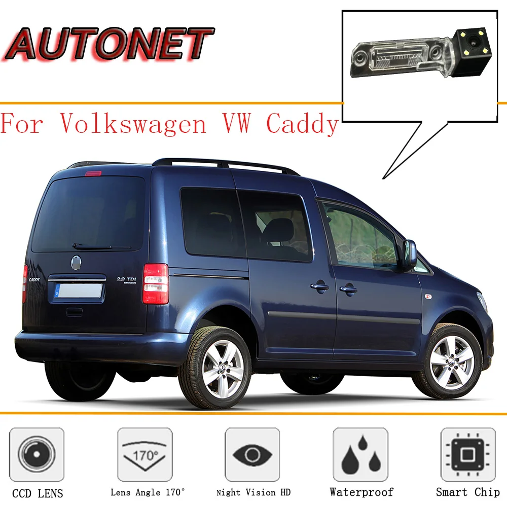 Autonet Macchina Fotografica Di Retrovisione Per Volkswagen Vw Caddy/Van/Coniglio Pick-Up Mk3/Per Seat Inca/Reverse Macchina Fotografica/Della Targa D