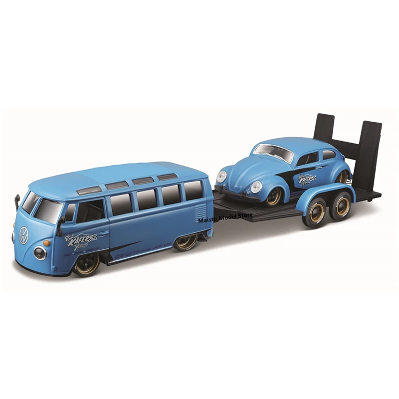 Maisto 1:24 Volkswagen Van Samba Beetle Diecast Precision Model Car Model Collection Gift
