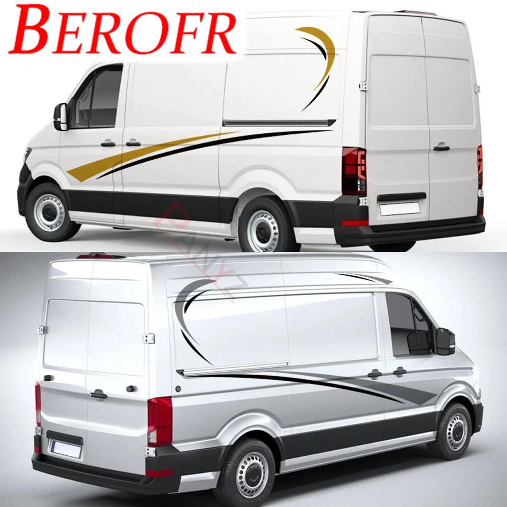12 Pz/Lotto Adesivi Per Auto Per Volkswagen Vw Crafter Tuning Accessori 35 Sport Decor Camper Camper Van Graphics Decalcomanie In Vinile
