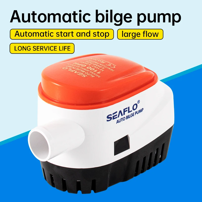 Pompa Dell'Acqua Marina Piccola Pompa Di Sentina 12 V24V Drenaggio Per Yacht Pompa Sommergibile Dc Per Barca Veloce Pompa Di Drenaggio Automatica Di S