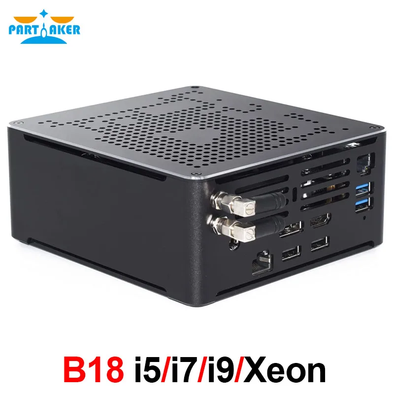 Partaker Gaming Mini Pc I9 10885H 9980H I7 I7 8850H I5 Mini Pc 2 Lans Win11 2 * Ddr4 2 * Nvme Gaming Desktop Computer 4K Dp Hd