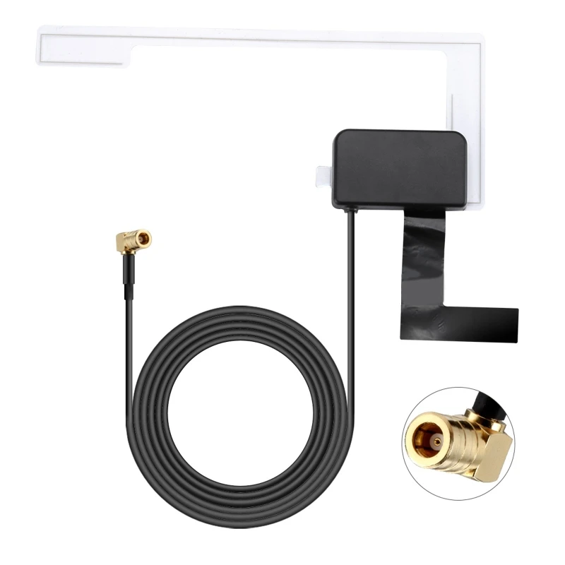 Per Pioneer Kenwood Jvc- Sony Universal Dab Digital Car Radio Antenna Antenna Smb Window Glass Mount Booster Di Segnale Incorporato