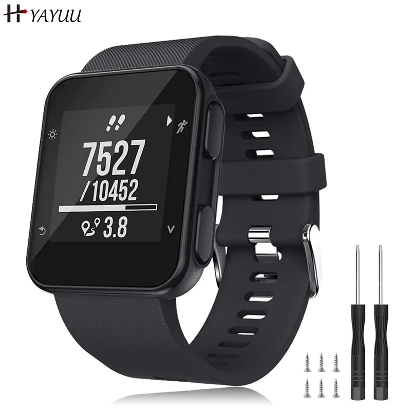Yayuu Band Compatibile Per Garmin Forerunner 35, Cinturino Di Ricambio In Silicone Morbido Per Garmin Forerunner 35 Smart Watch