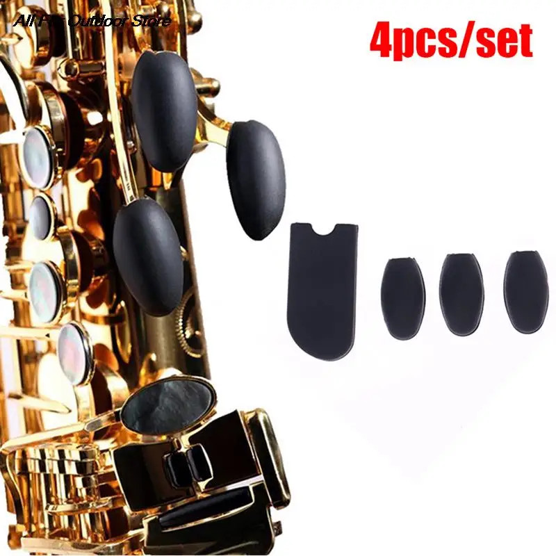 4 Pz/Set Sassofono Poggiapolsi Sassofono Poggiapolsi Cuscino Palm Key Silicone Finger Protector Per Sassofono Soprano Tenore Alto