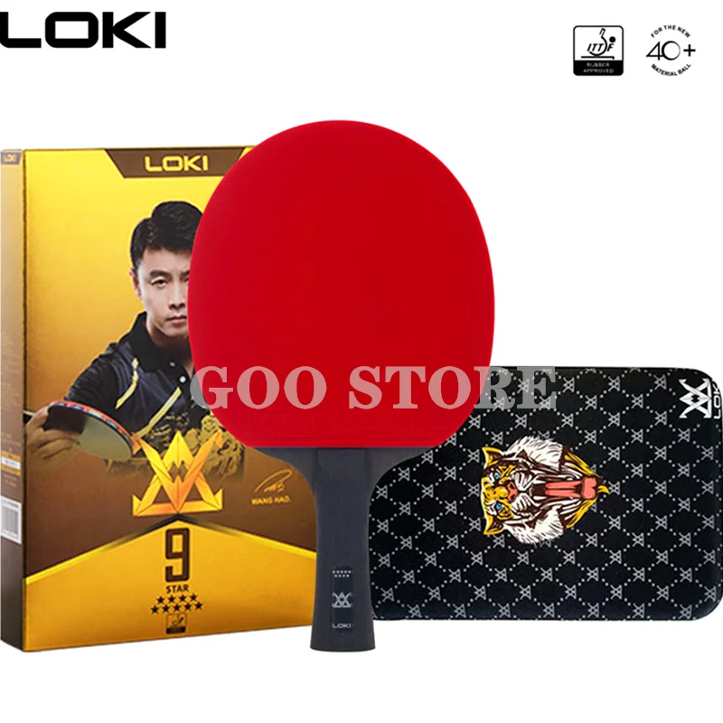 Loki E9 Star 7 Star 6Star 5Star 4 Star 3 Star 2 Star Carbon Racchetta Da Ping Pong Blade Ping Pong Bat Competition Ping Pong Paddle