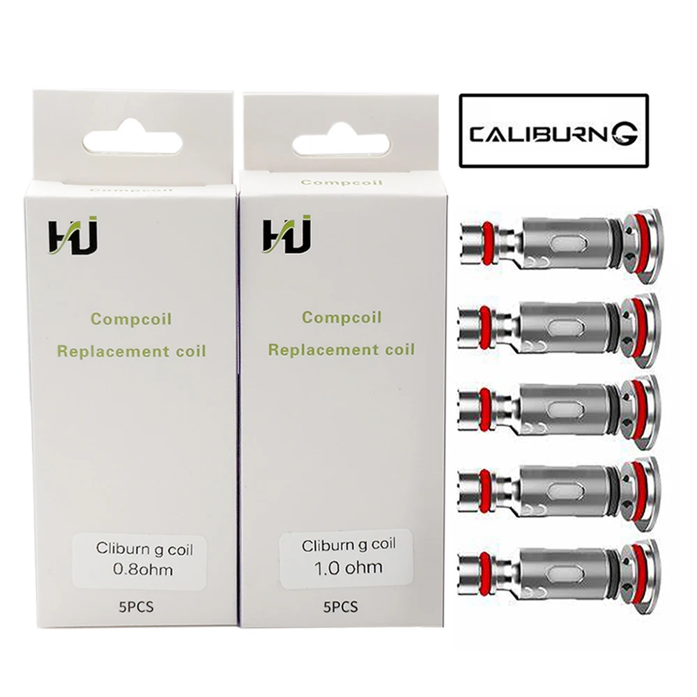 10Pcs Caliburn G Coil 0.8Ohm 1.0Ohm Un2 Ka1 Mesh Coils Head Per Caliburn G2 Gk2 Pod System Koko Prime Vape Kit