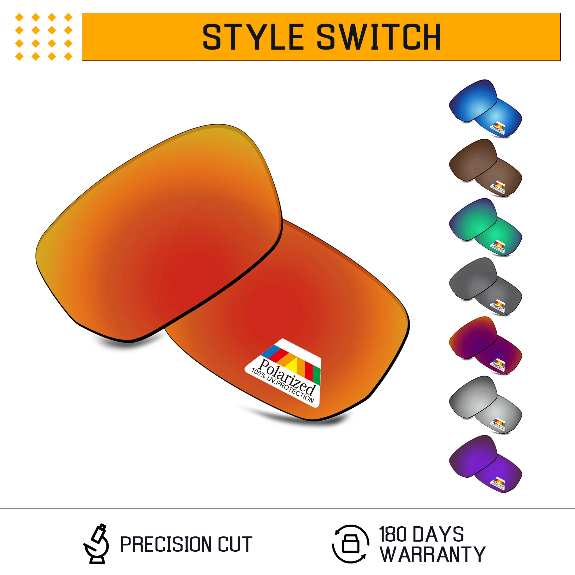 Lenti Di Ricambio Polarizzate Bwake Per-Montatura Per Occhiali Da Sole Oakley Style Switch Oo9194-Opzioni Multiple