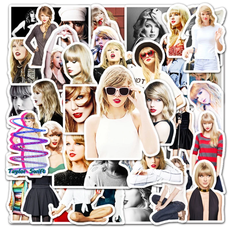 10/30/50Pcs Super Singer Taylor Sexy Graffiti Crazy Fans Adesivi Per Skateboard Impermeabili Valigia Da Viaggio Telefono Laptop Bagagli