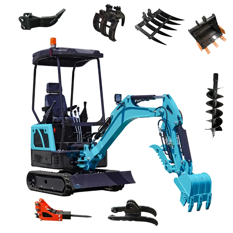 Cinese Nuovo Mini Escavatore Cingolato Escavatore Macchina Minibagger Farm Ce Epa Motore 1 2 2.5 3.5 Ton Mini Escavatore