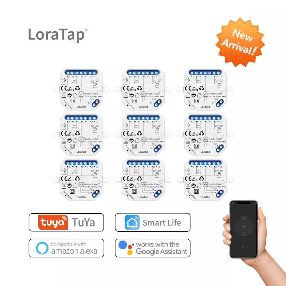 Wifi Smart Curtain Blinds Module Switch Roller Shutter Motor Tuya Telecomando Wireless Funziona Con Alexa Google Home