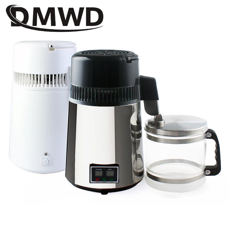 Dmwd Distillatore Di Acqua Pura 4L Filtro Macchina Per Acqua Distillata Dentale In Acciaio Inox Depuratore Di Distillazione Elettrica Brocca 110V 220V