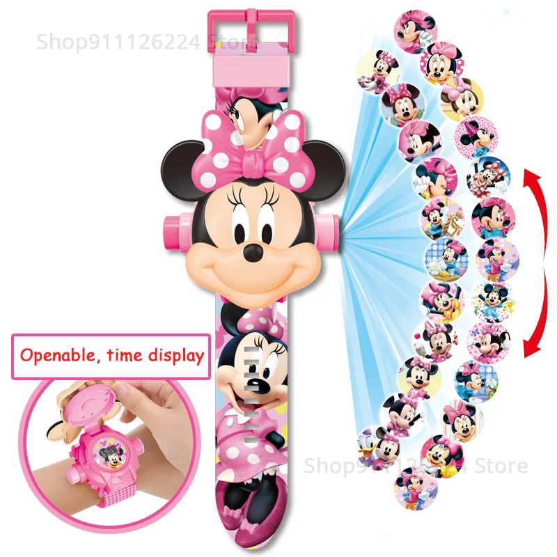24 Imagic Proiezione Bambini Orologi Ragazze Disney Principessa Elsa Minnie Orologio Bambini Orologio Digitale Ragazzi Studenti Orologi Da Polso Regal