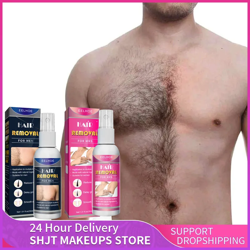 50Ml Spray Per La Depilazione Inibitore Permanente Ascella Gambe Braccia Barba Indolore Bikini Depilazione Intima Per Il Viso Per Uomo Donna