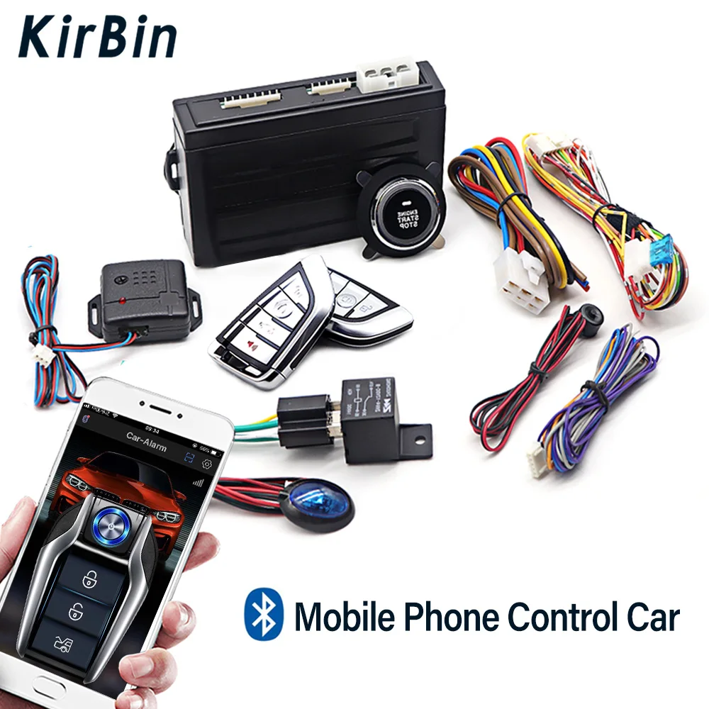 Allarme Auto Con Avvio Automatico Push One Button Auto Start Stop Keyless Entry System Smart Key Remote Start Kit Accessori Automobilistici