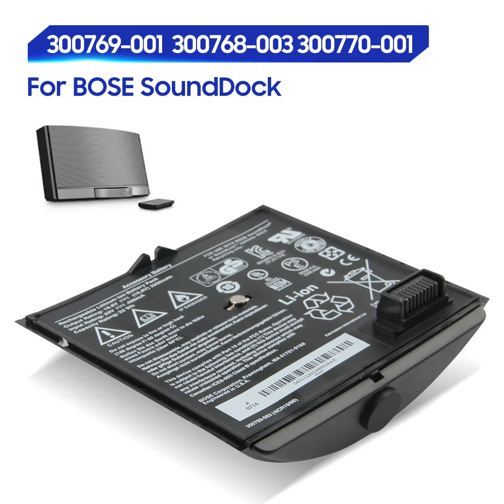 Batteria Di Ricambio Originale Per Bose Sounddock Soundock Soundlink Air 300769-001 300768-003 300770-001 Ricaricabile 2200Mah