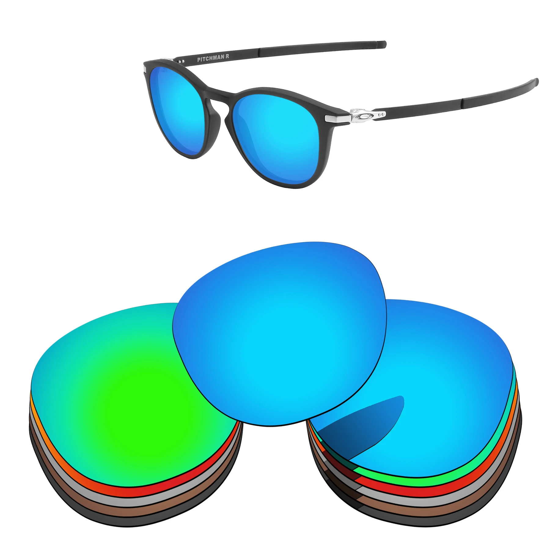Lenti Di Ricambio Bsymbo Per-Oakley Pitchman R Occhiali Da Sole Polarizzati-Opzioni Multiple