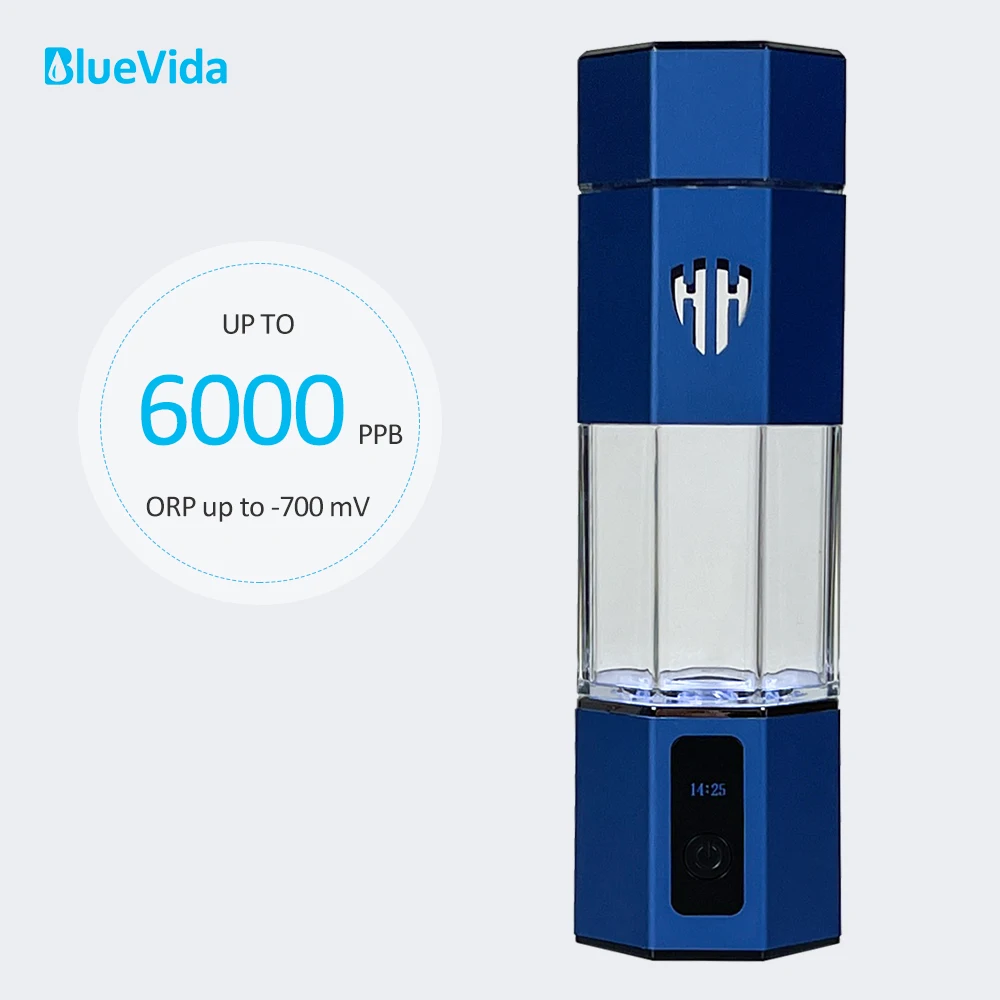 Bluevida Unique Best Hydrogen Water Generator Antiossidante Orp Hydrogen Maker & Water Hydrogenator Easy Breath H2- Max 6000Ppb