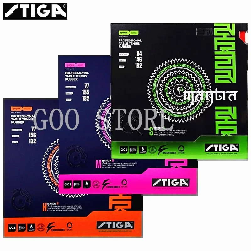 Stiga Tennis Da Tavolo Mantra In Gomma M/ H Brufoli Offensiva Con Spugna Pips-In Ping Pong Tenis De Mesa