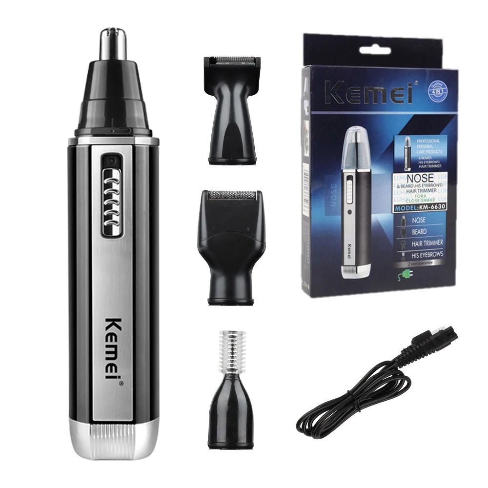 Kemei Electric Nose Hair Trimmer Per Uomini E Donne Ear Neck Sopracciglio Trimmer All-In-One Shaver Clean Trimmer Razor Remover Kit