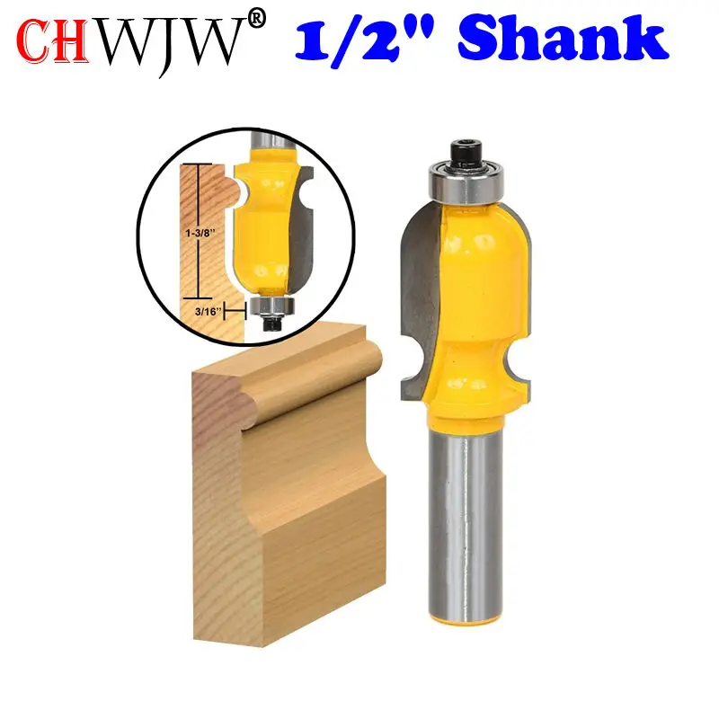 1 Pz Architettonica Stampaggio Bit Router-1/2 "Shank Linea Coltello La Lavorazione Del Legno Cutter Tenon Cutter Per La Lavorazione Del Legno Strument