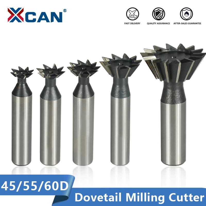 Xcan Fresa A Coda Di Rondine 45 55 60 Gradi Cnc Router Bit Con Codolo Hss Fresa