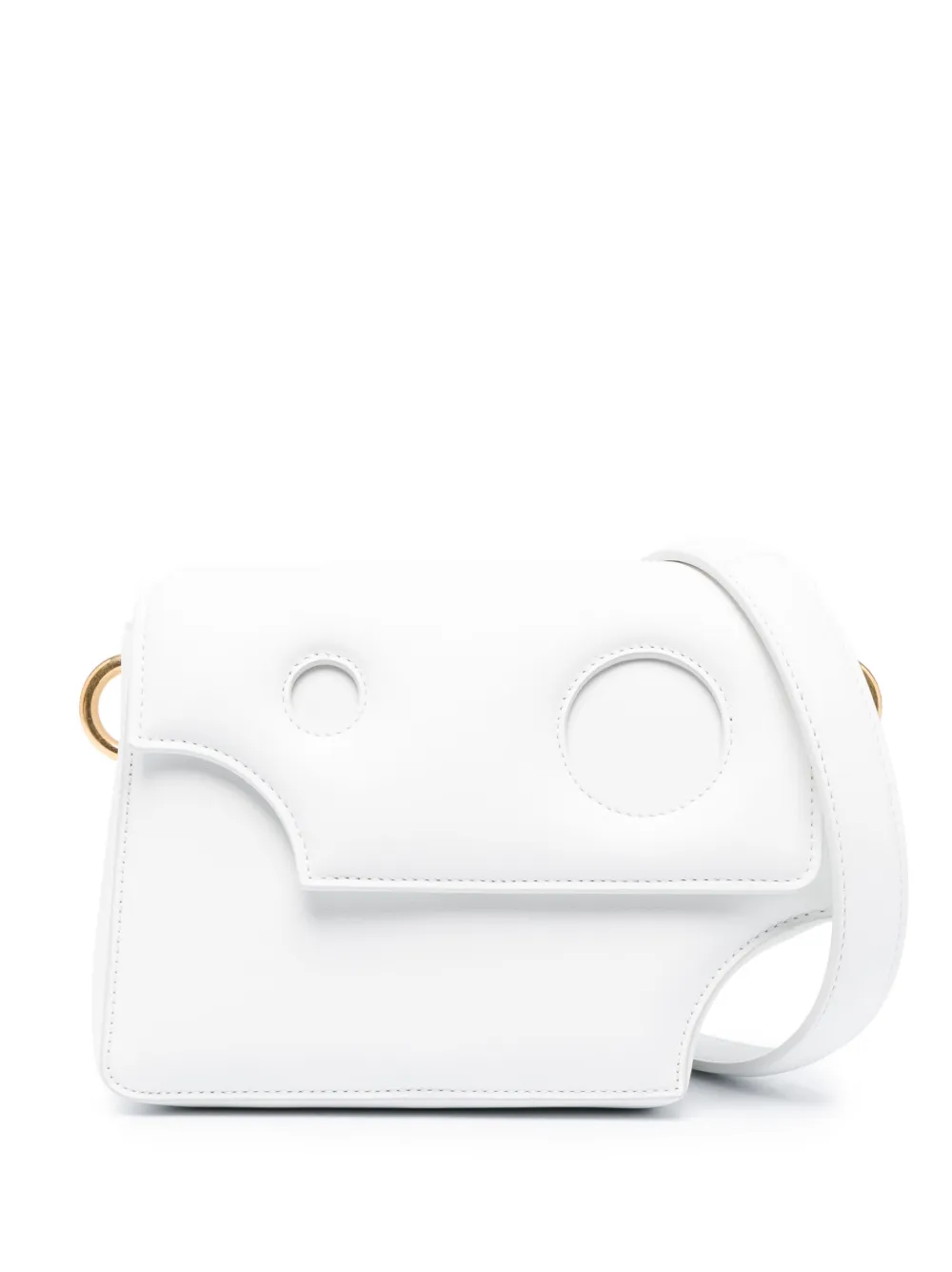 Off-White Borsa a spalla Burrow in pelle - Bianco