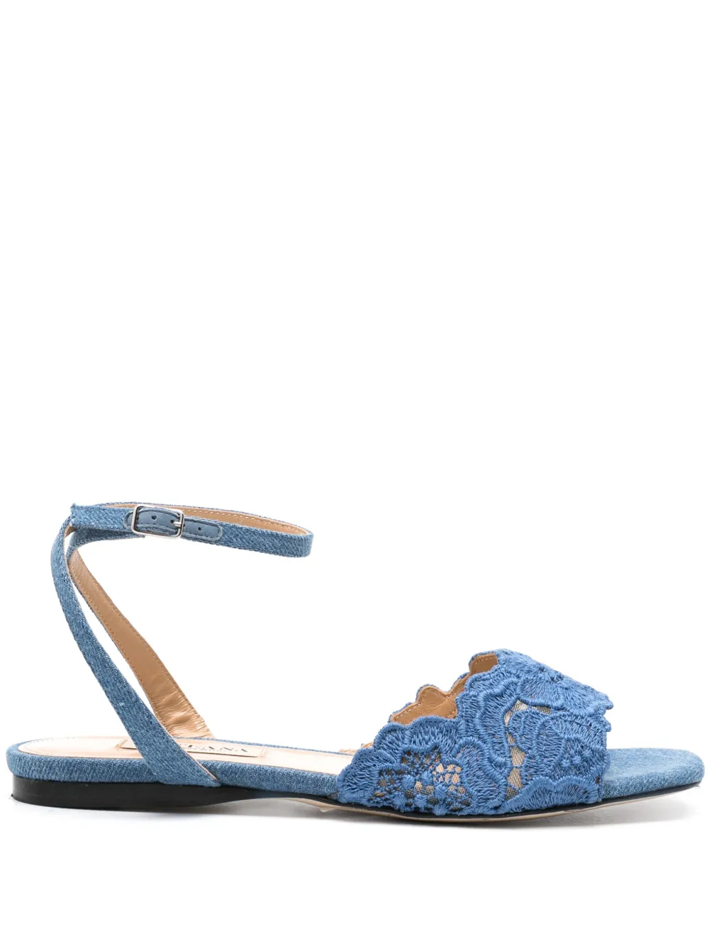 Arteana floral-lace strap sandals - Blu